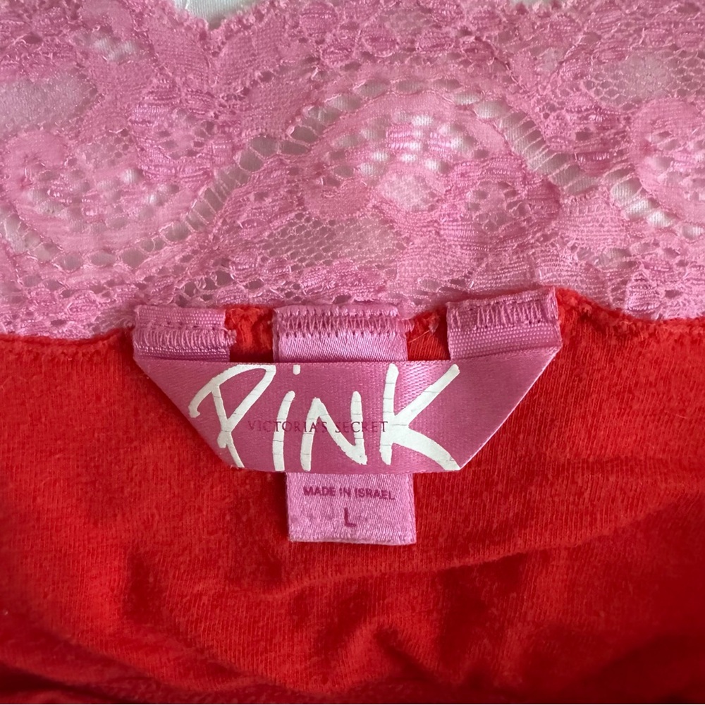 Rare Y2K Phi Beta Pink Victoria’s Secret PINK Cami - Picture 4 of 8